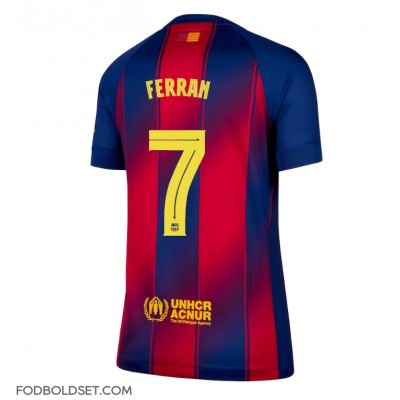 Barcelona Ferran Torres #7 Hjemmebanetrøje Dame 2025-26 Kortærmet Barcelona Ferran Torres #7 Hjemmebanetrøje Dame 2025-26 Kortærmet